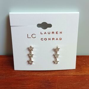 LC LAUREN CONRAD STAR DANGLE EARRINGS